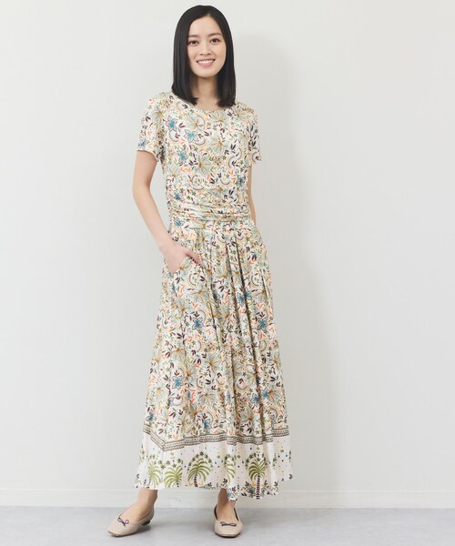 パネルパームツリーワンピース