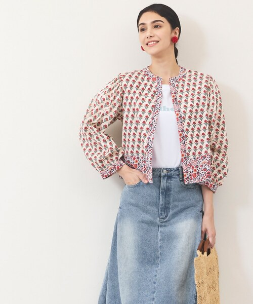 フラワープリントジャケット