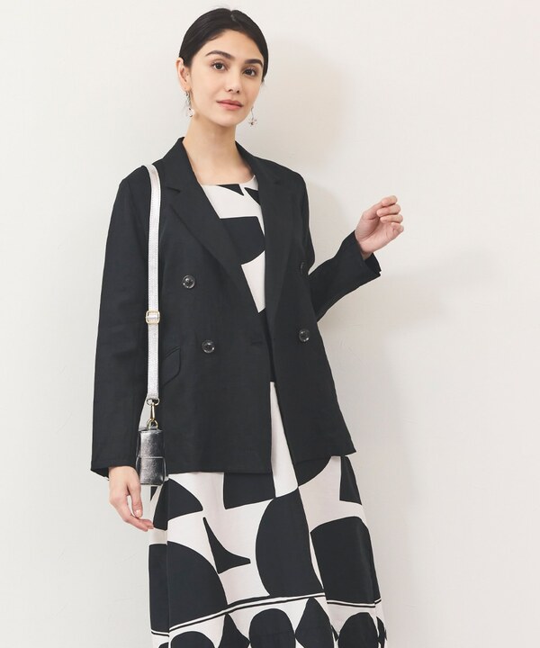 リネン100％ジャケット