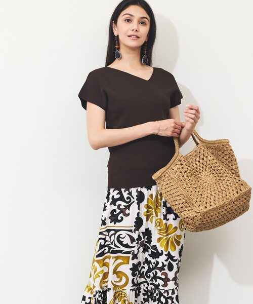 アシメVネックプルオーバー