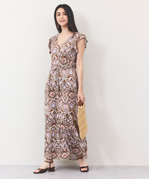 フリル袖ワンピース