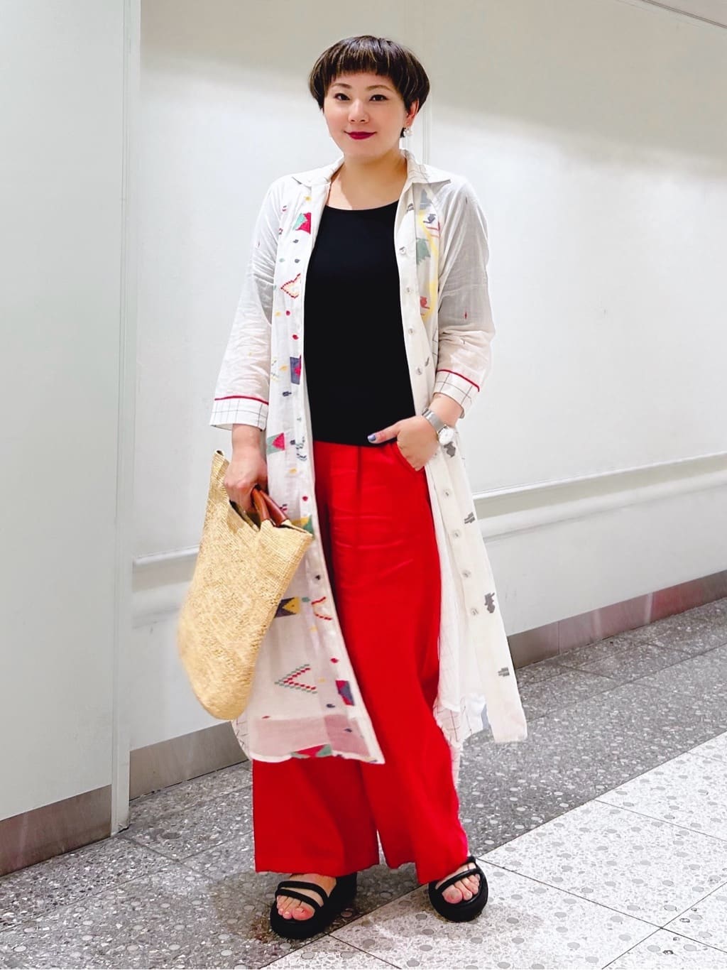 麻リラックスパンツ