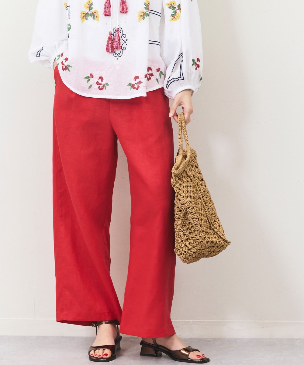 麻リラックスパンツ