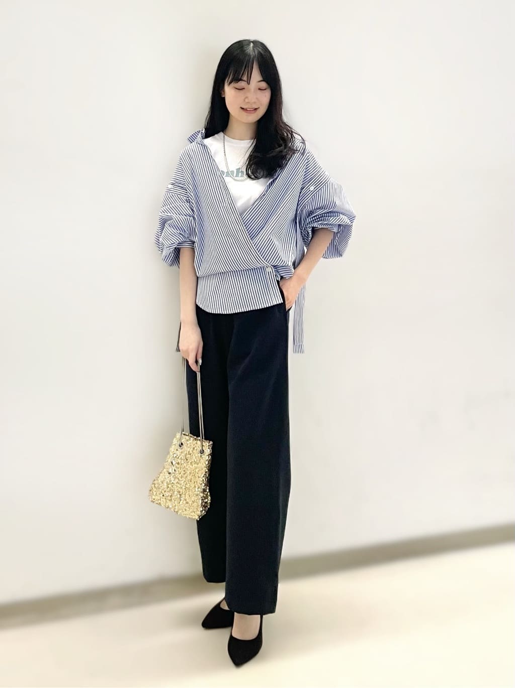 とろみギャザーパンツ