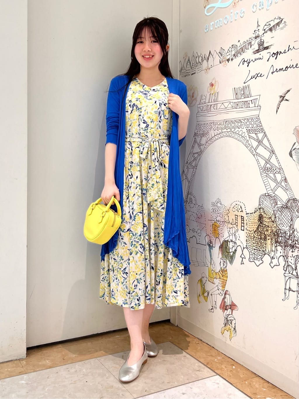 フラワーAラインワンピース