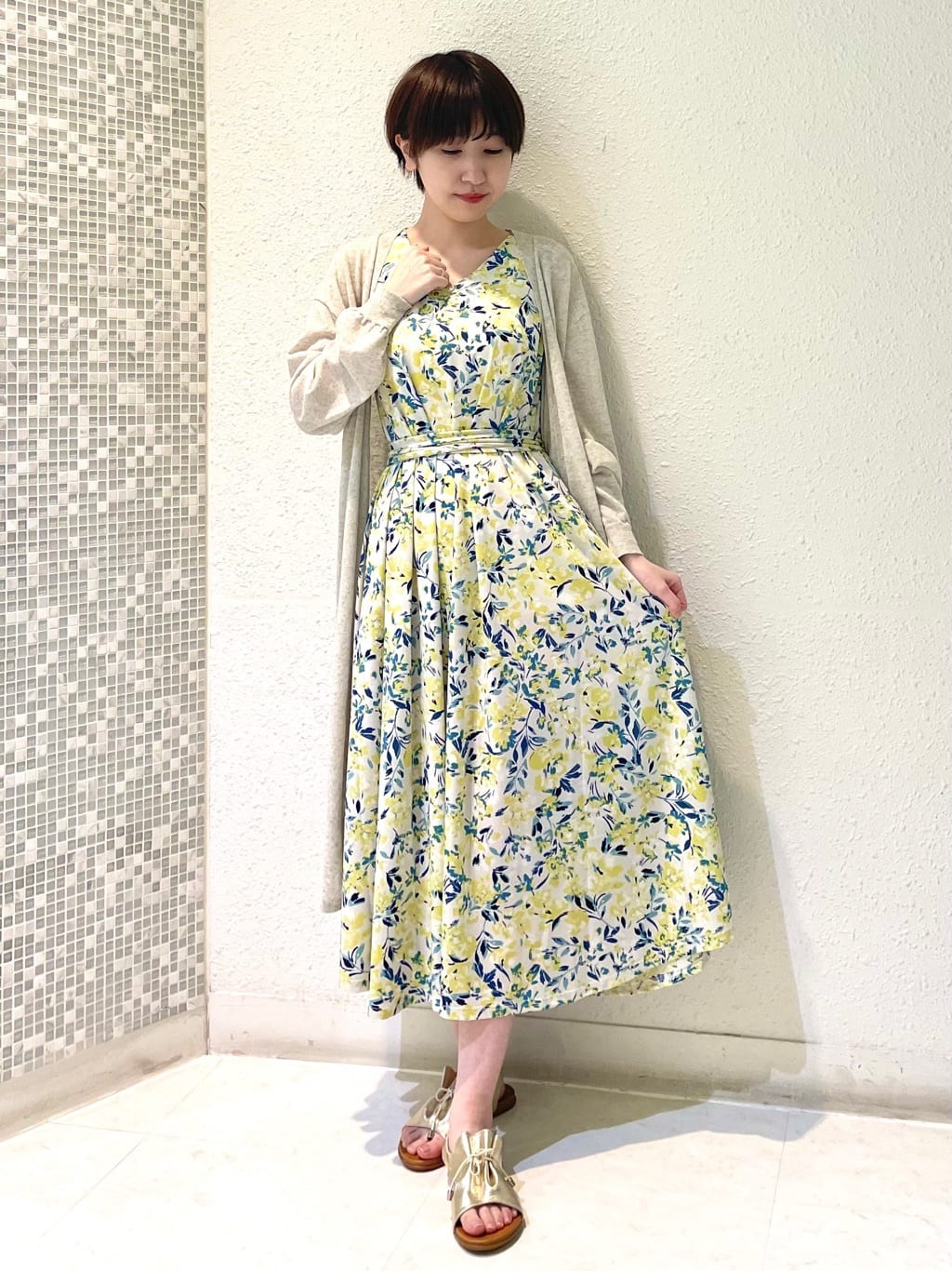 フラワーAラインワンピース