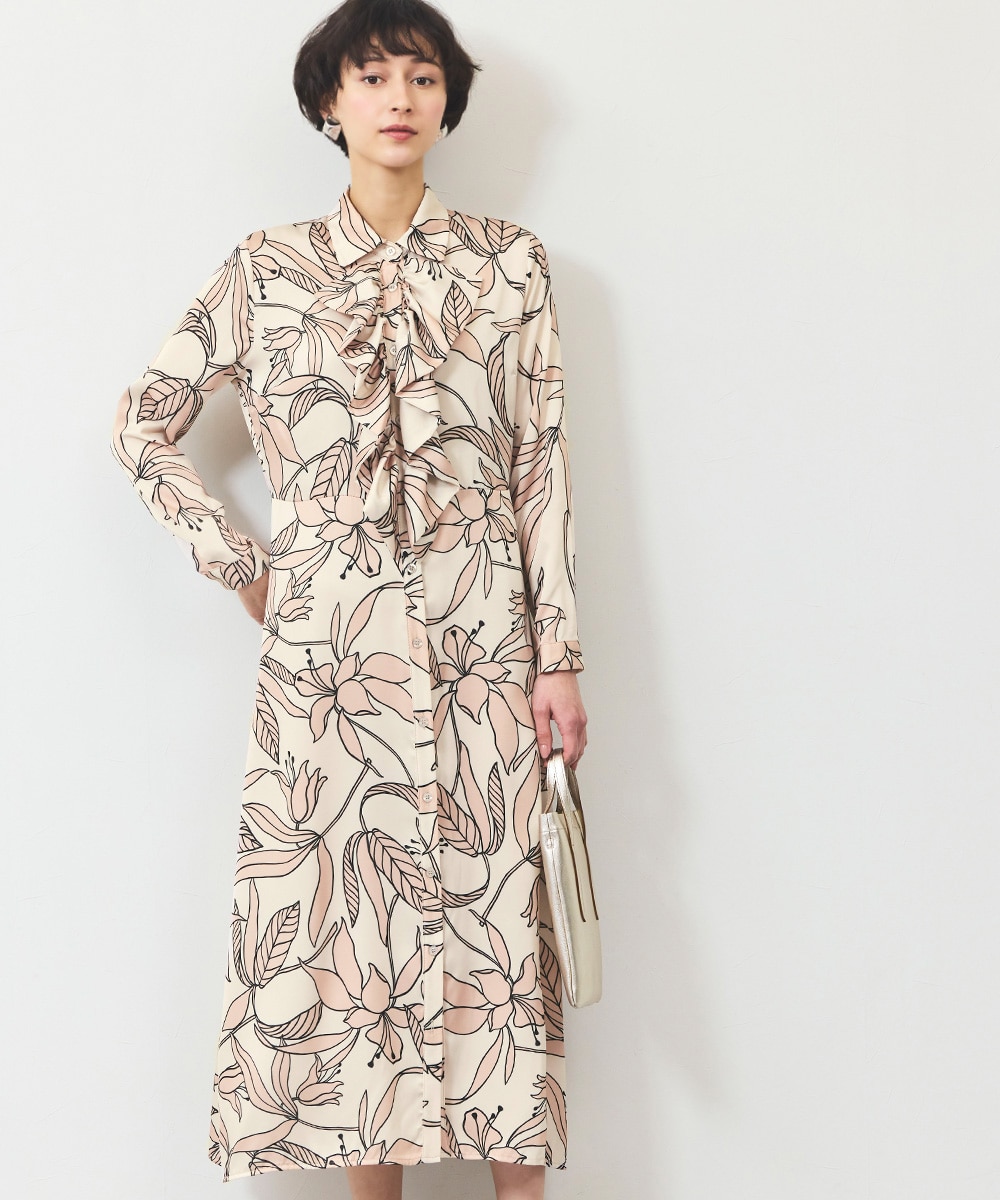 フラワーフリルワンピース