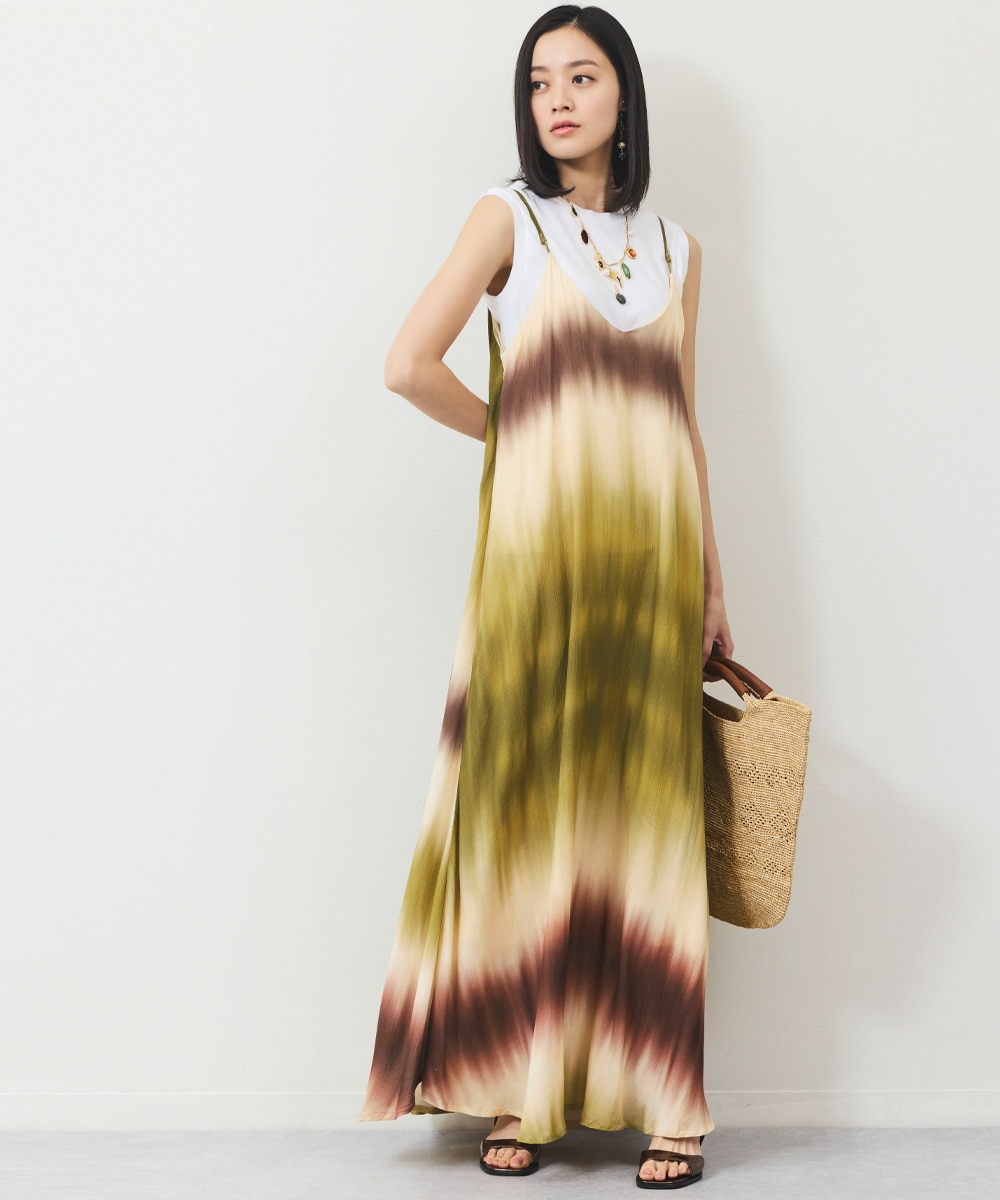 タイダイボーダーキャミワンピース