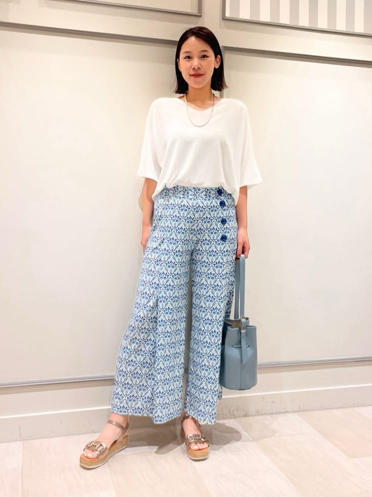 モチーフプリントジャージパンツ