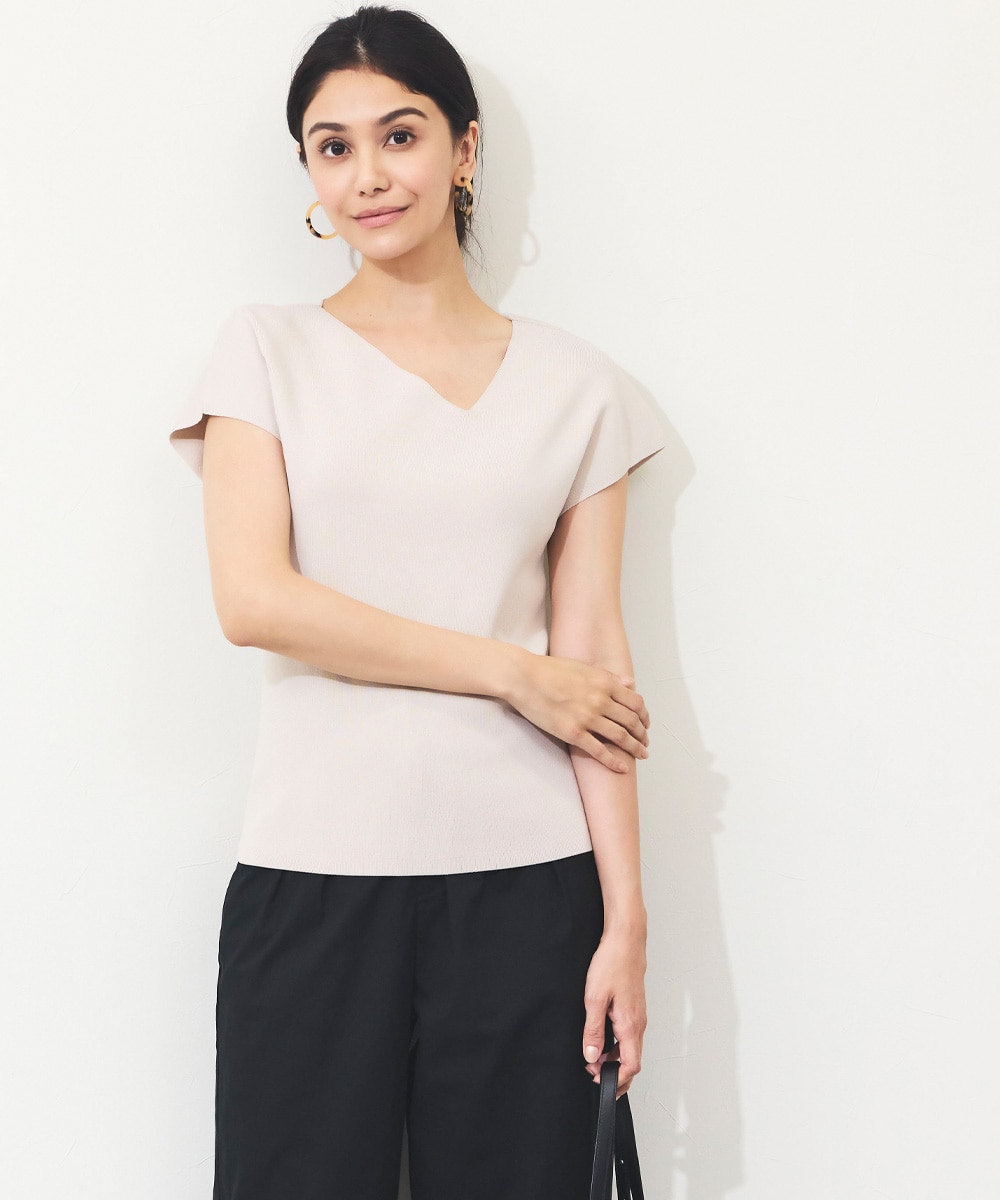 アシメVネックプルオーバー