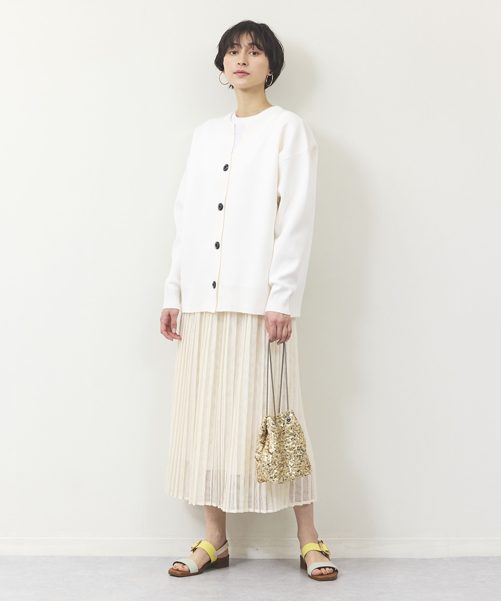 メッシュプリーツスカート