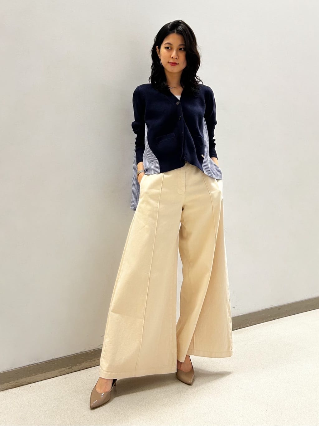 センターラインワイドパンツ