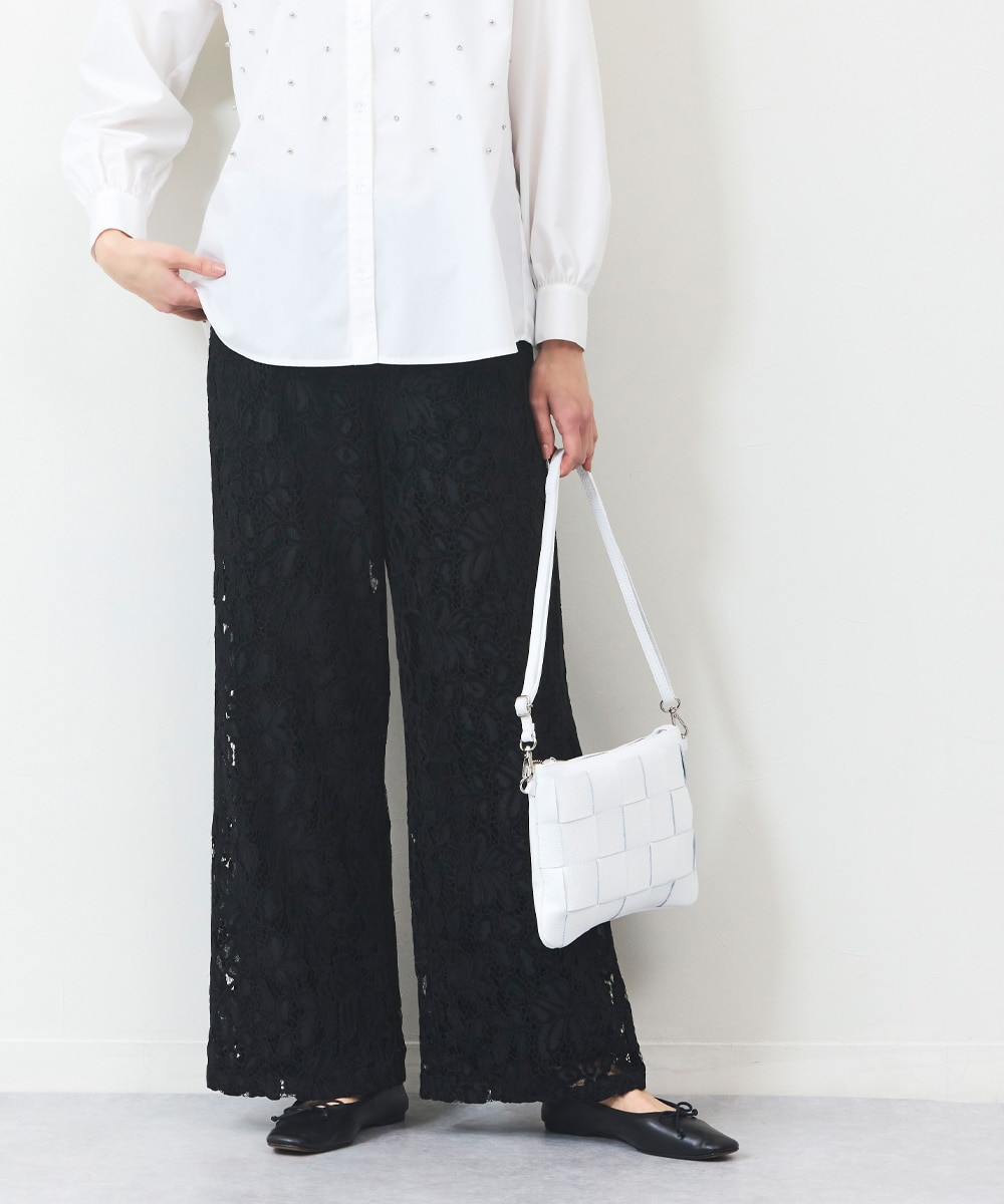 レースセミワイドパンツ