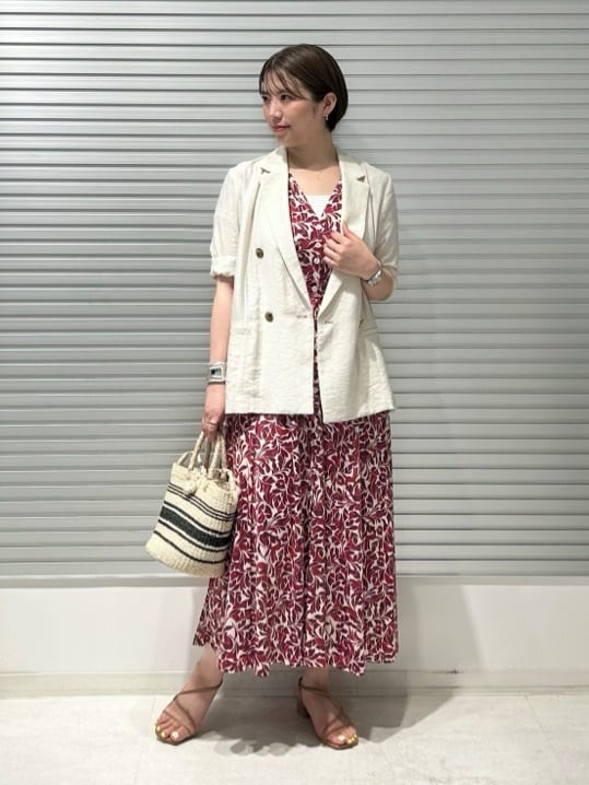 ラメフラワージャージワンピース