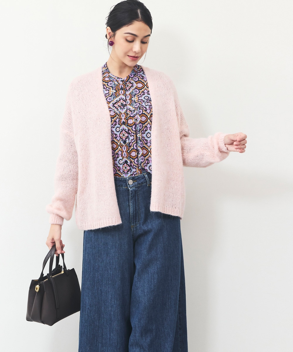 ニュアンスニットカーディガン