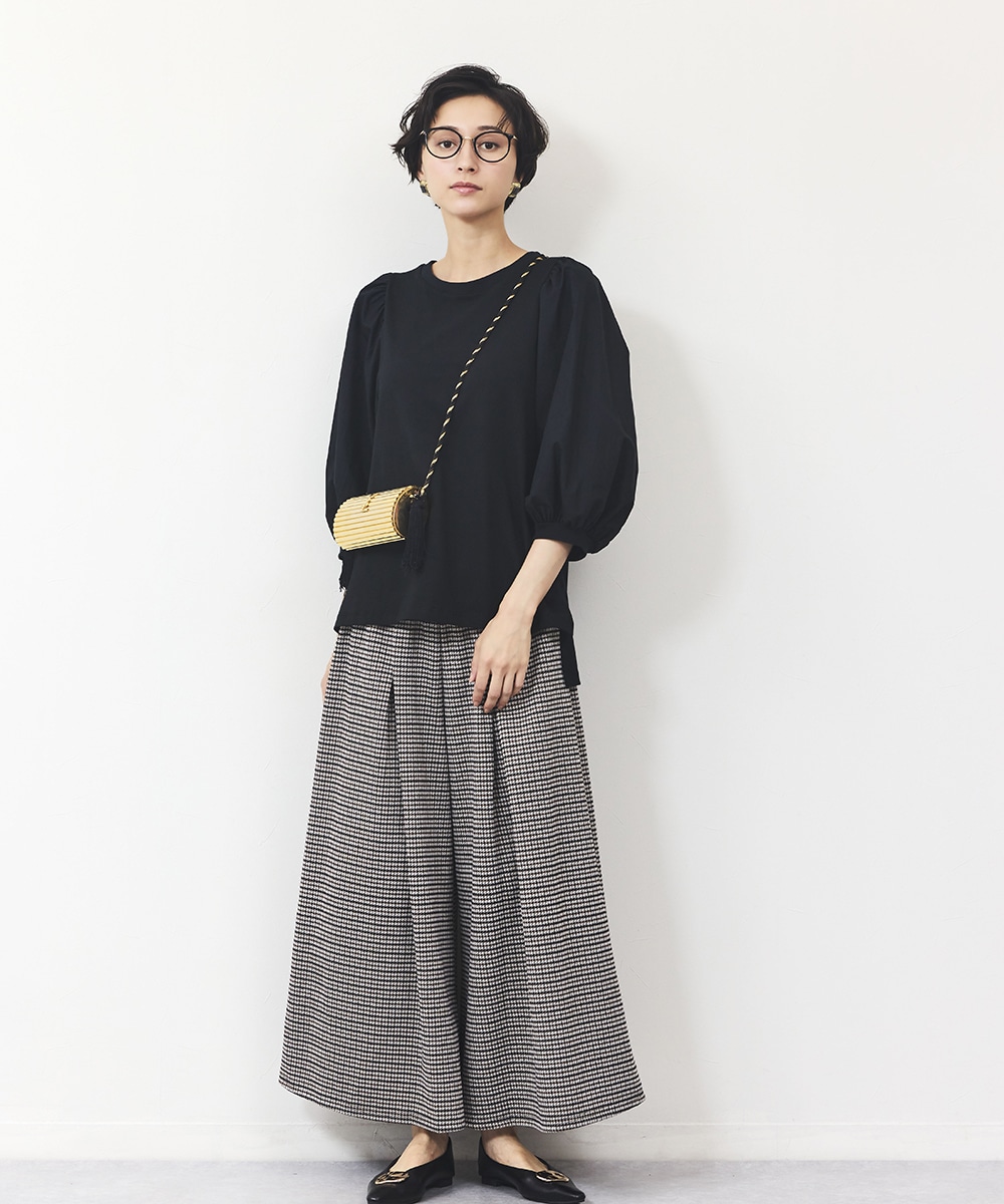 千鳥ジャカードパンツ