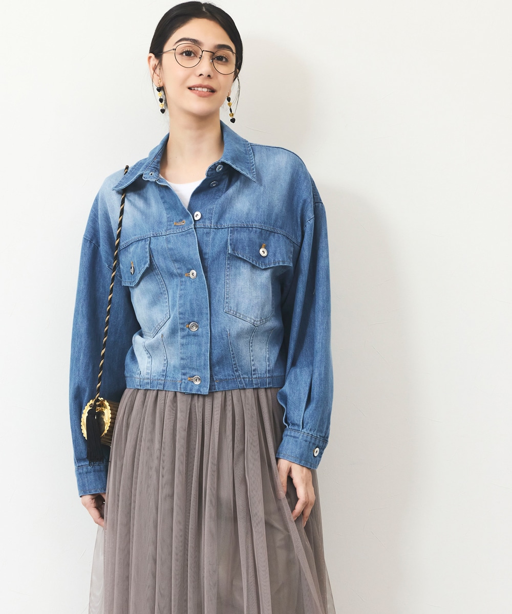 デザインライトデニムジャケット