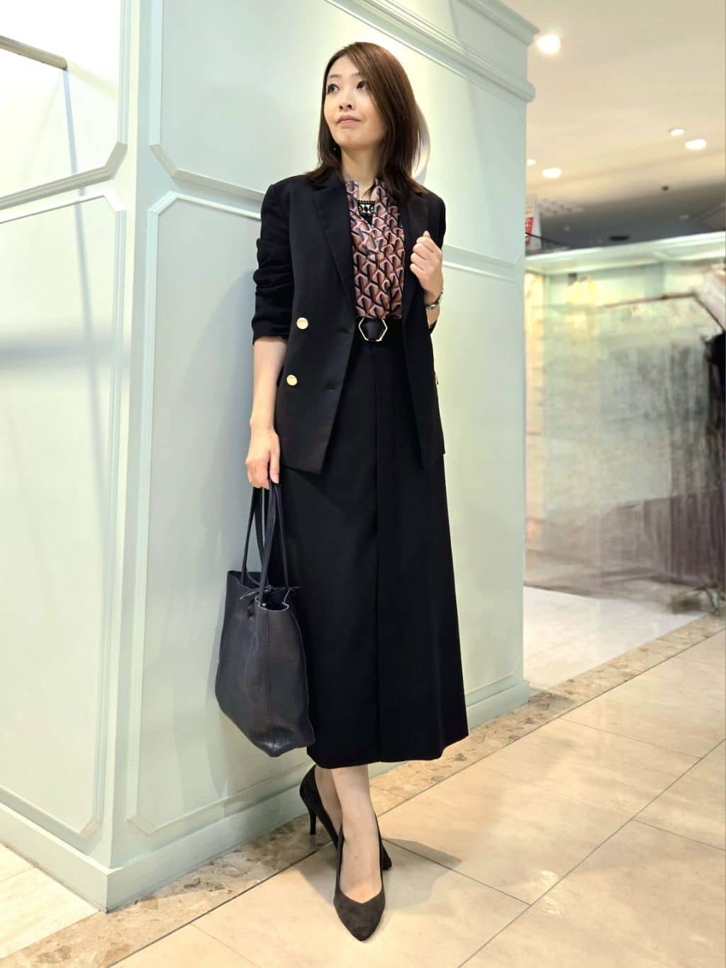 ウール調ダブルジャケット