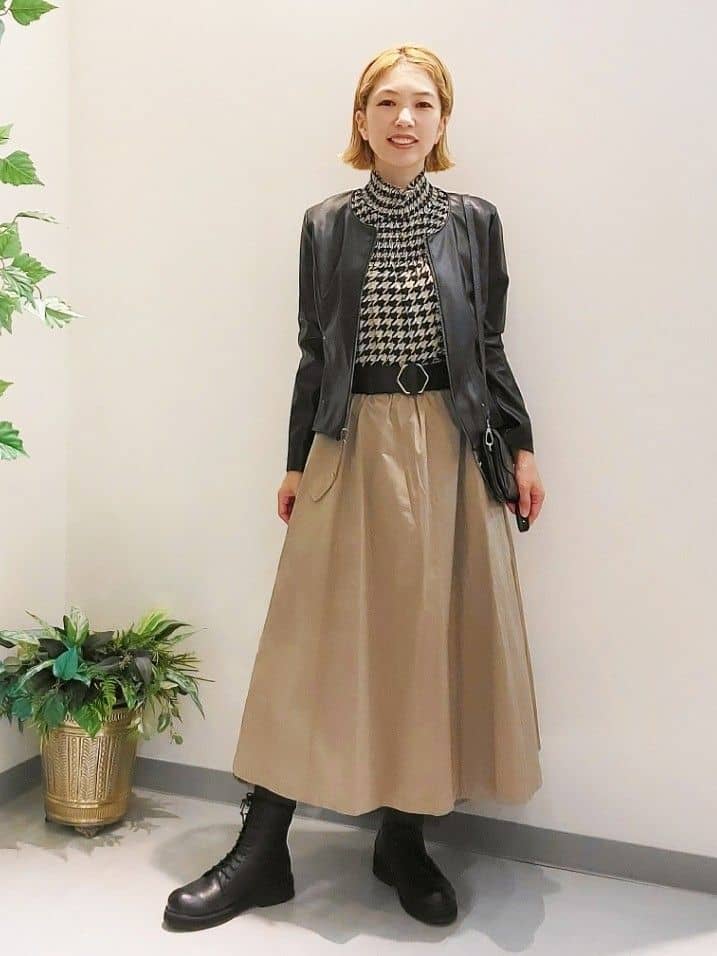 パニエ付きギャザースカート