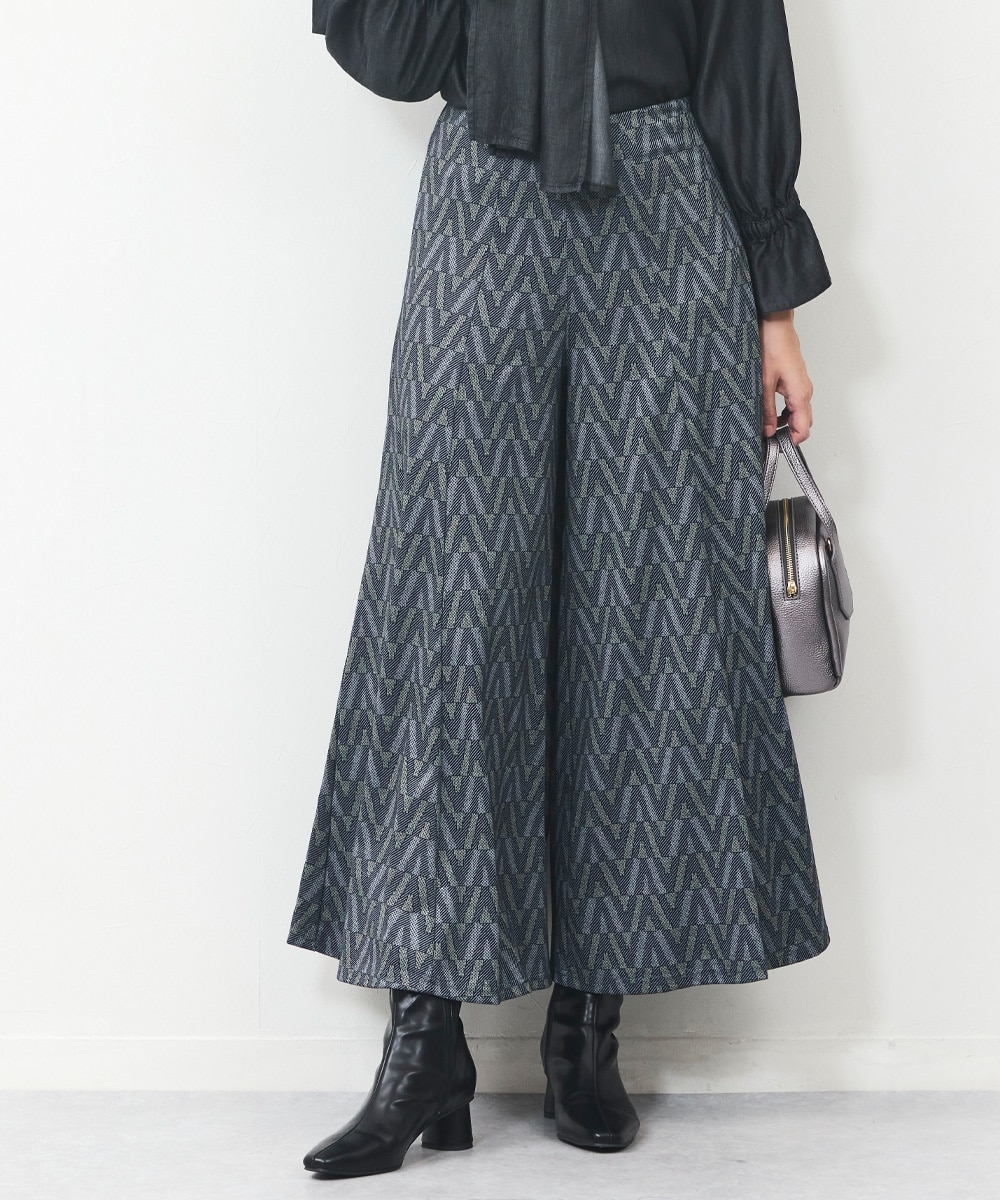 ジグザグジャカードパンツ