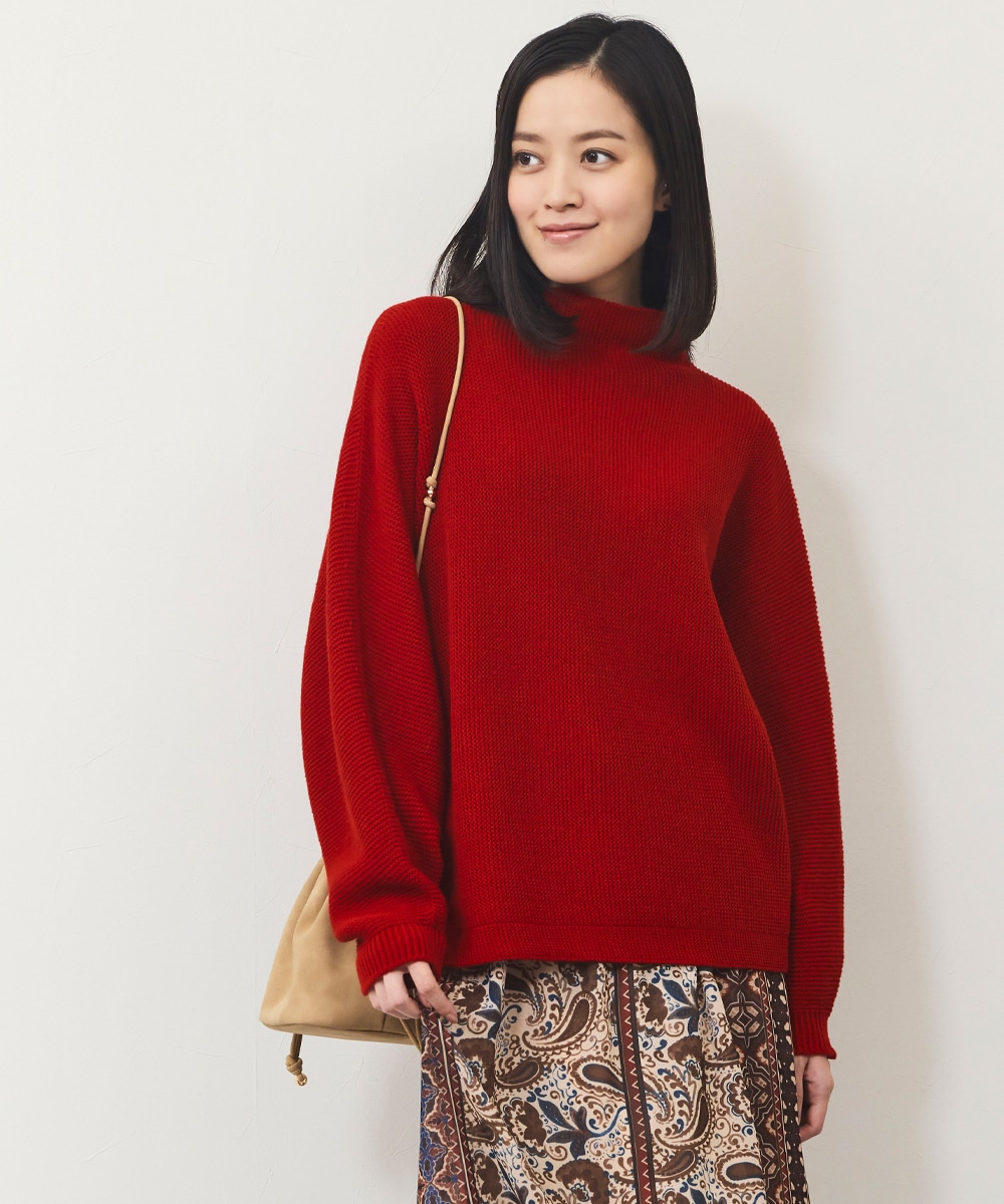 ドルマンホールガーメントニット