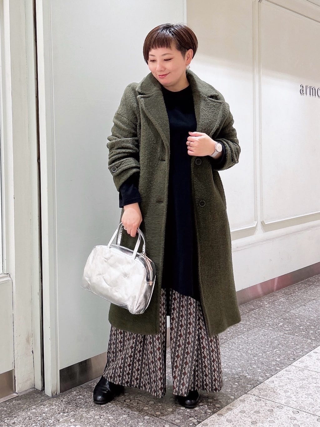 ドロップショルダーブークレーコート