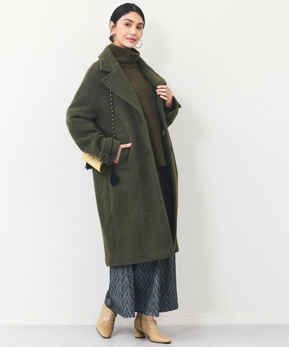 ドロップショルダーブークレーコート