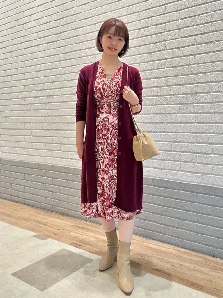 ペイズリージャージワンピース