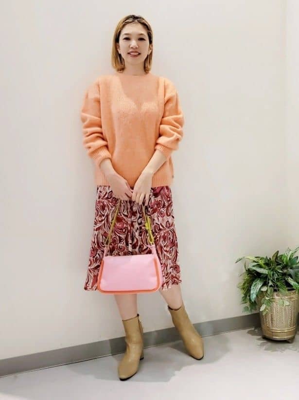 ペイズリージャージワンピース