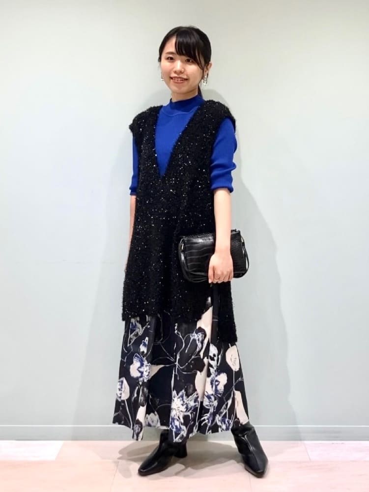 BIGフラワー切り替えワンピース