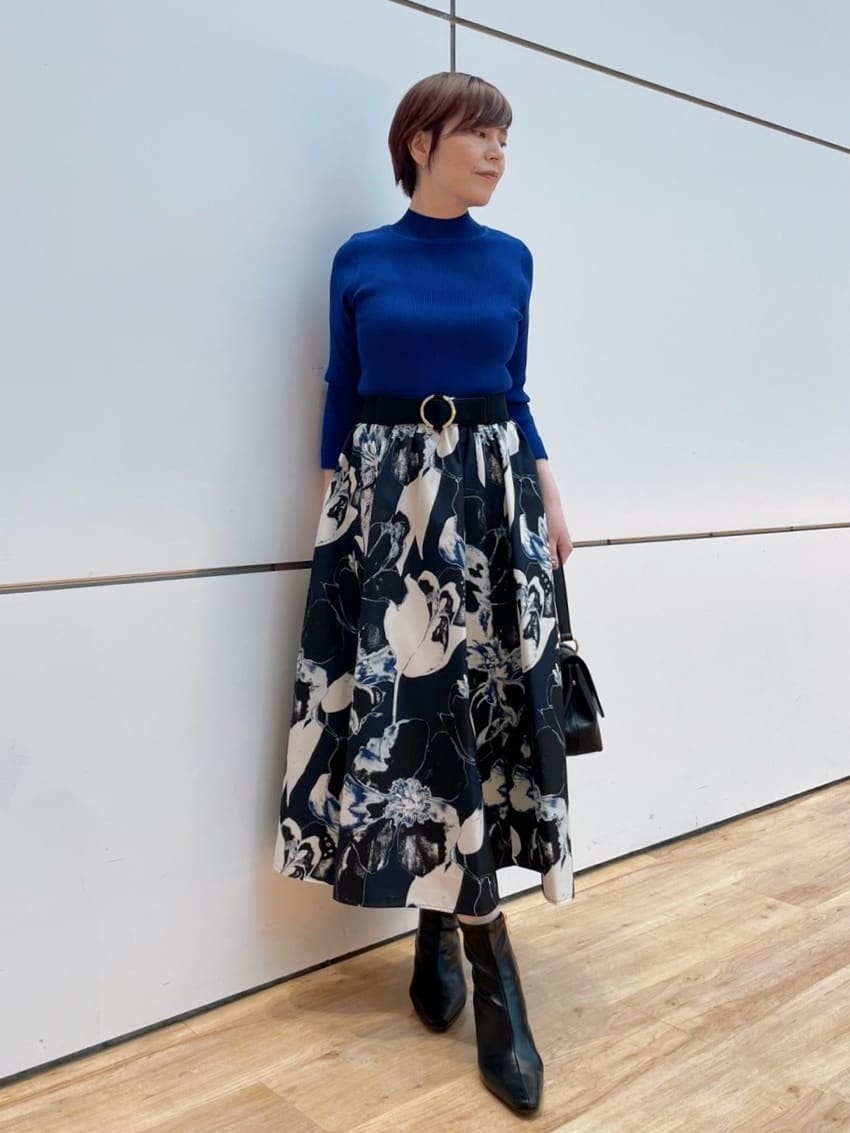 BIGフラワー切り替えワンピース