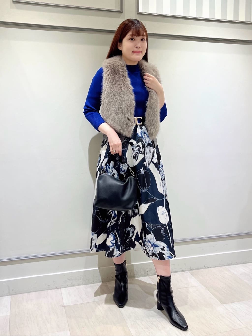 BIGフラワー切り替えワンピース