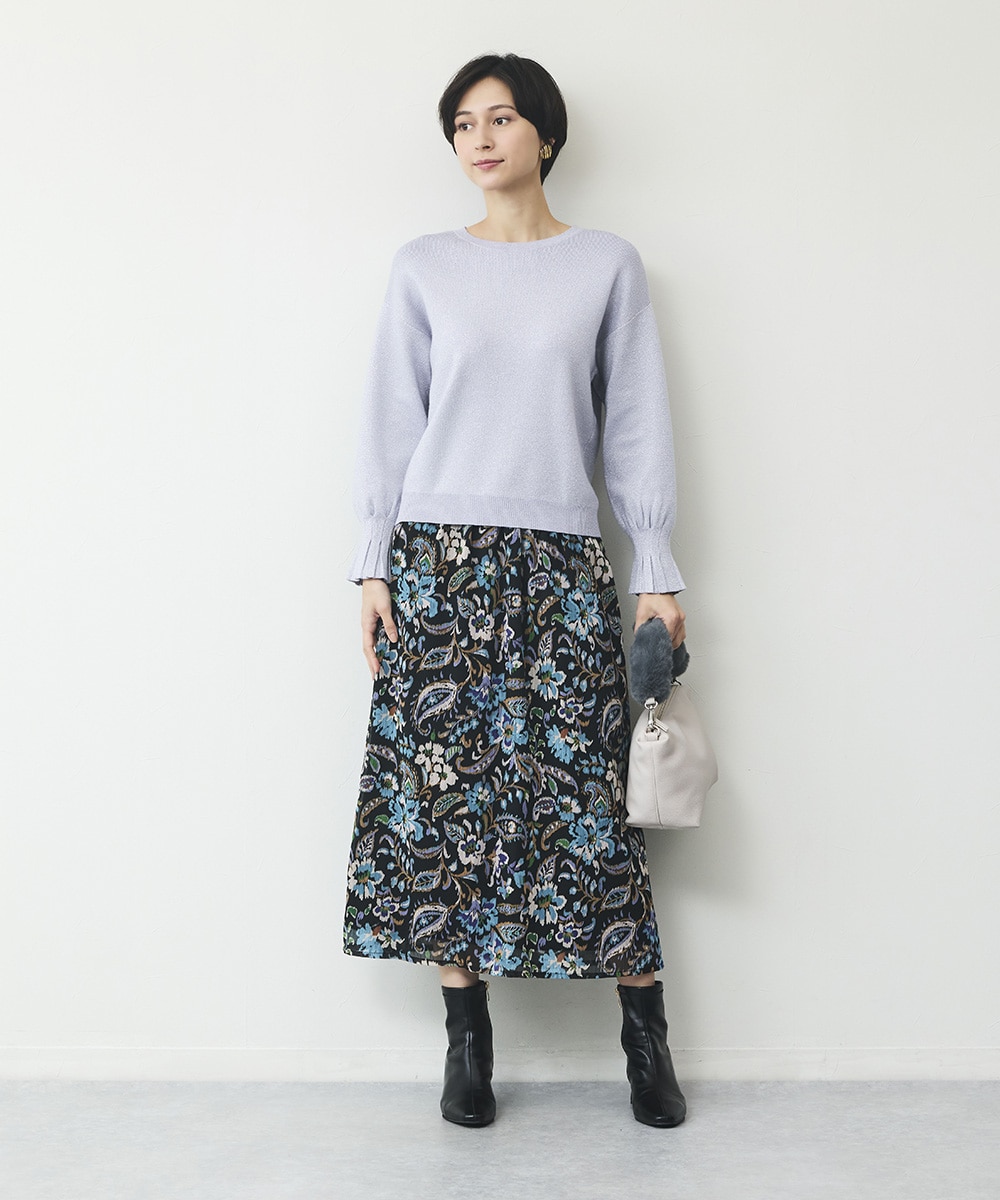 ぼかしペイズリースカート