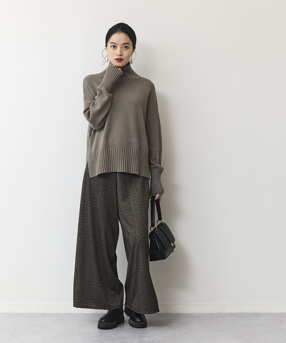 ジャカードワイドパンツ