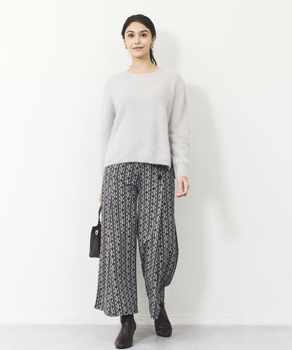 スクエア柄ジャカードパンツ