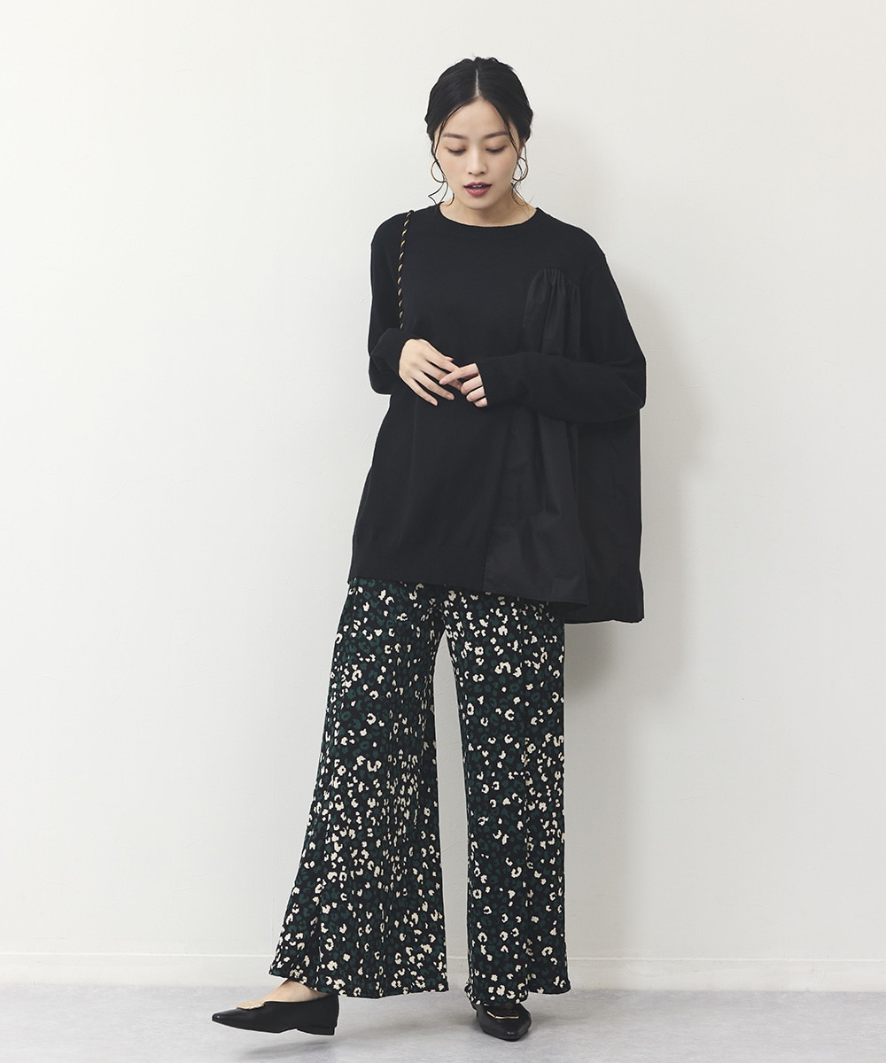 ジオメトリックアニマルプリントパンツ