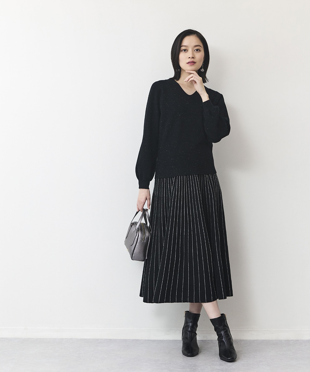 ストライプニットスカート