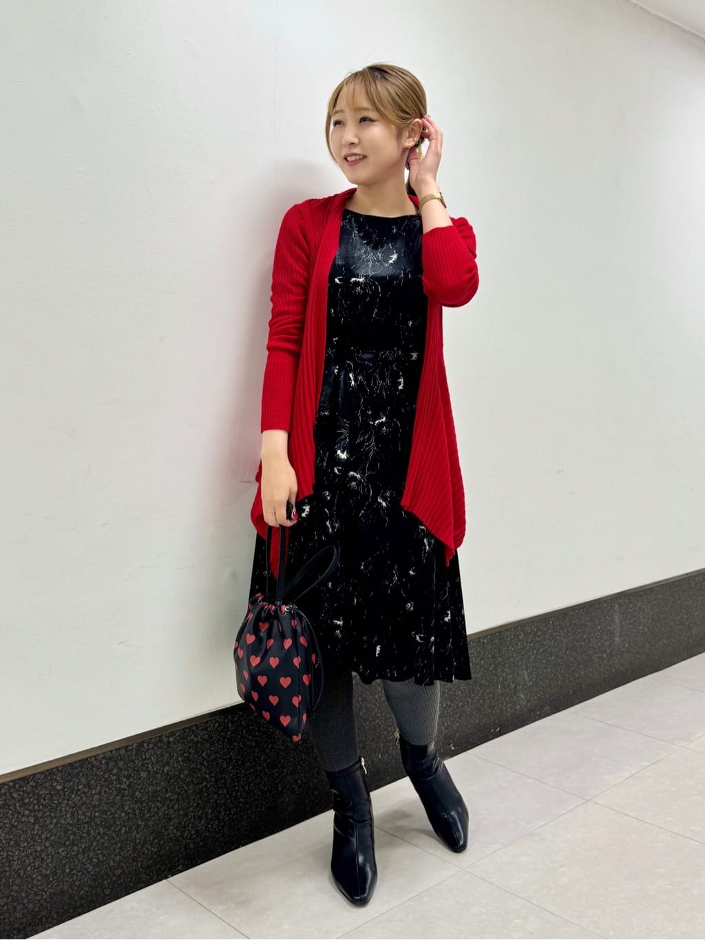 リブカーディガン