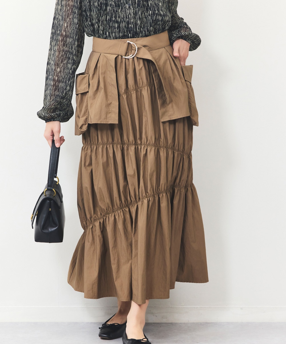 ラップポケットスカート
