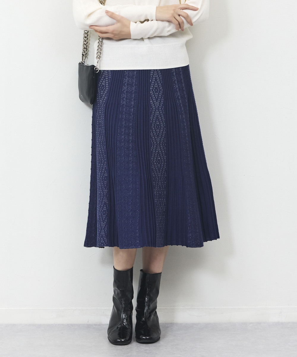 レースニットスカート