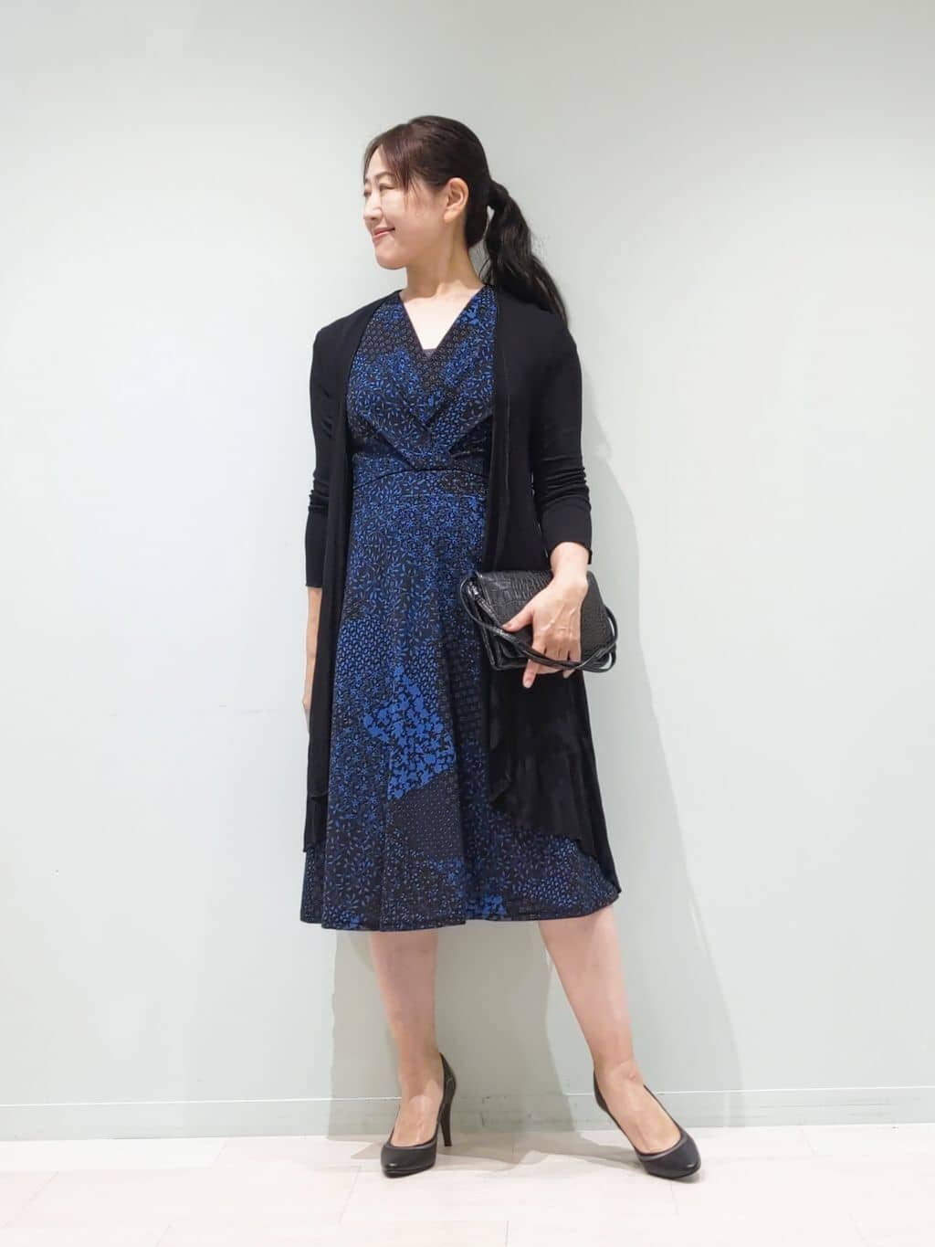 プチフラワージャージワンピース