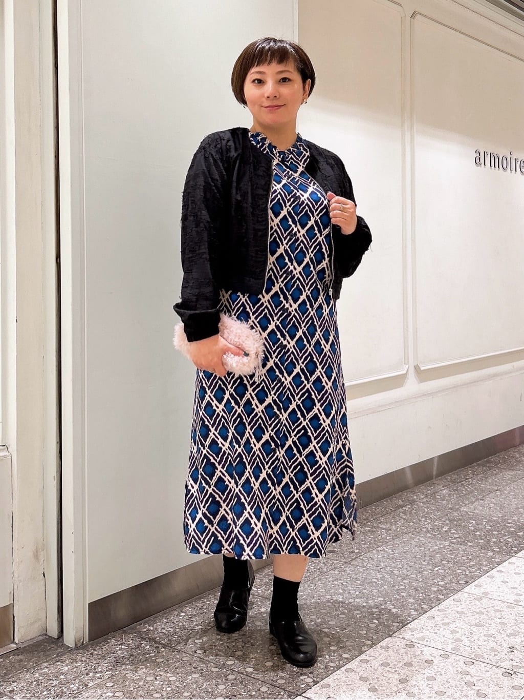 ジャカードブルゾン