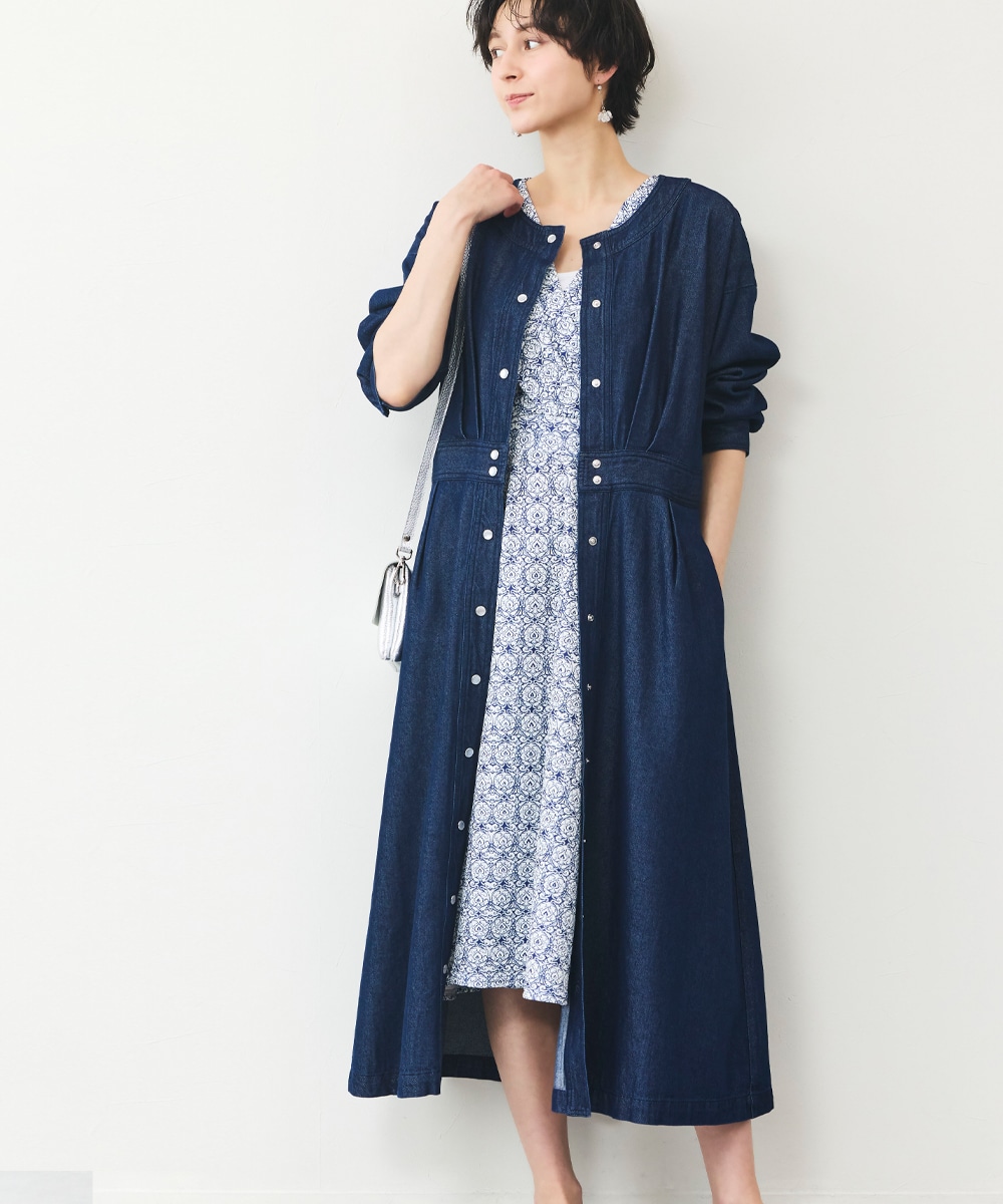 MICA&DEAL デニムワンピース　シャツワンピース　Gジャン　カバーオール デニムジャケット＆ワンピース SET | EYARN