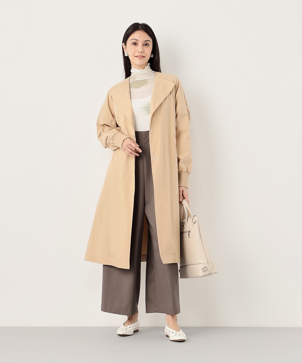 シングル釦コート