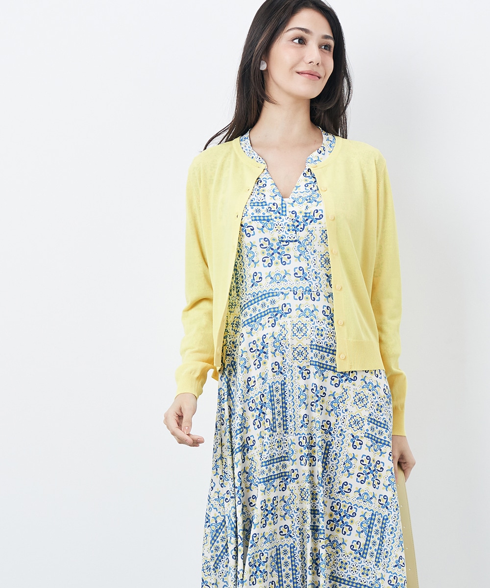 クルーネックUVカーディガン