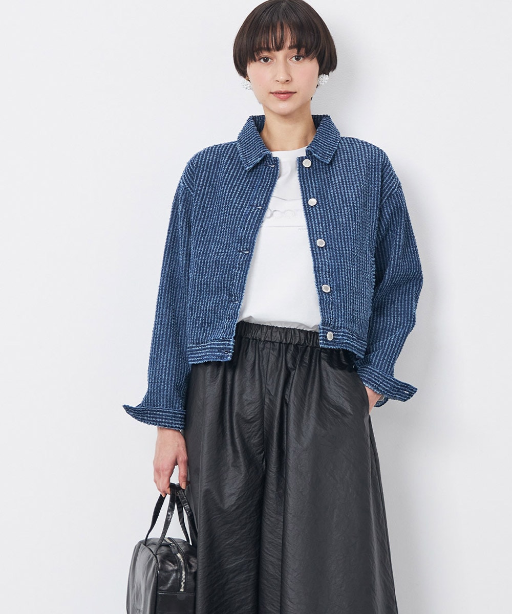 デニムコンパクトブルゾン