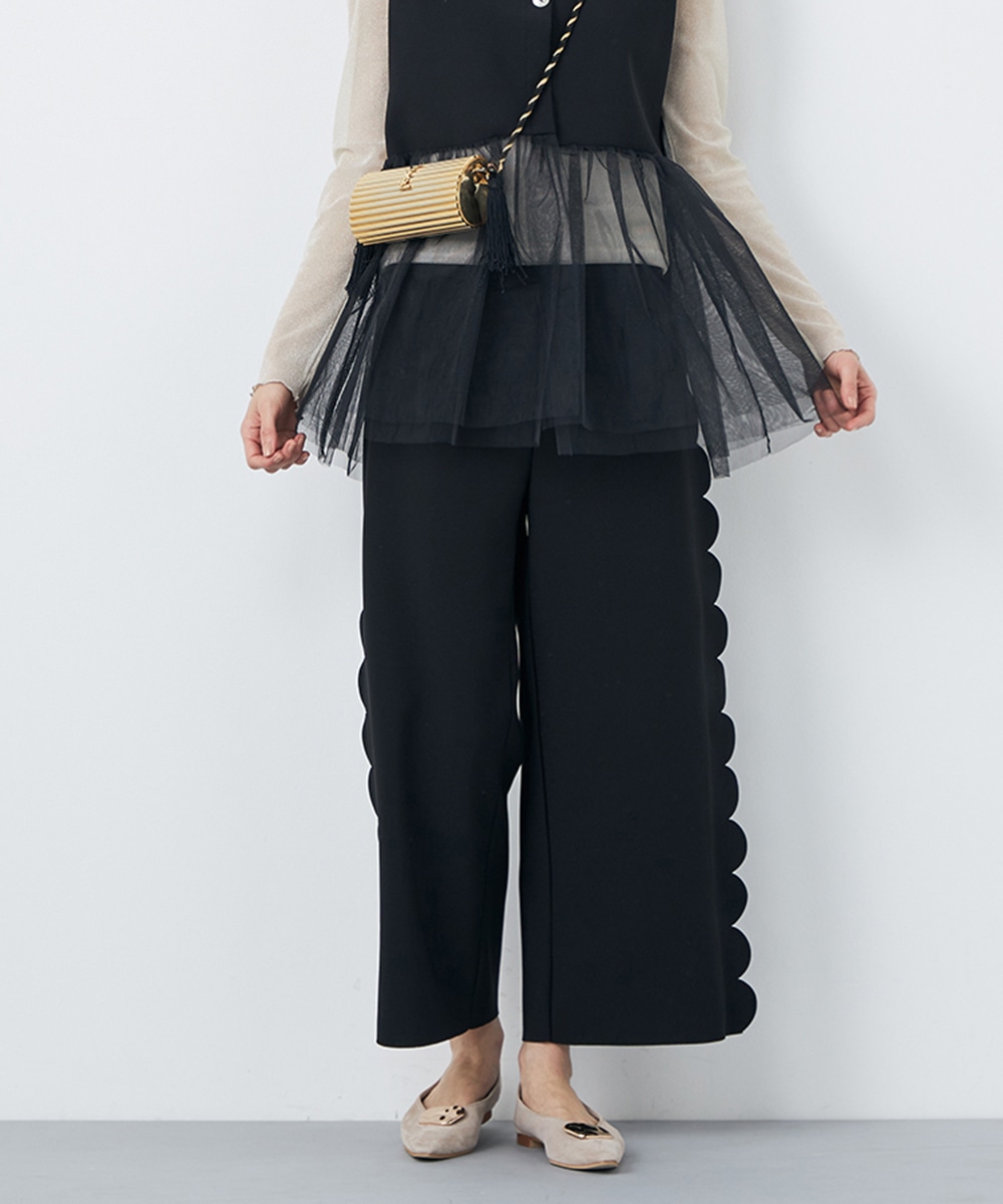 スカラップパンツ