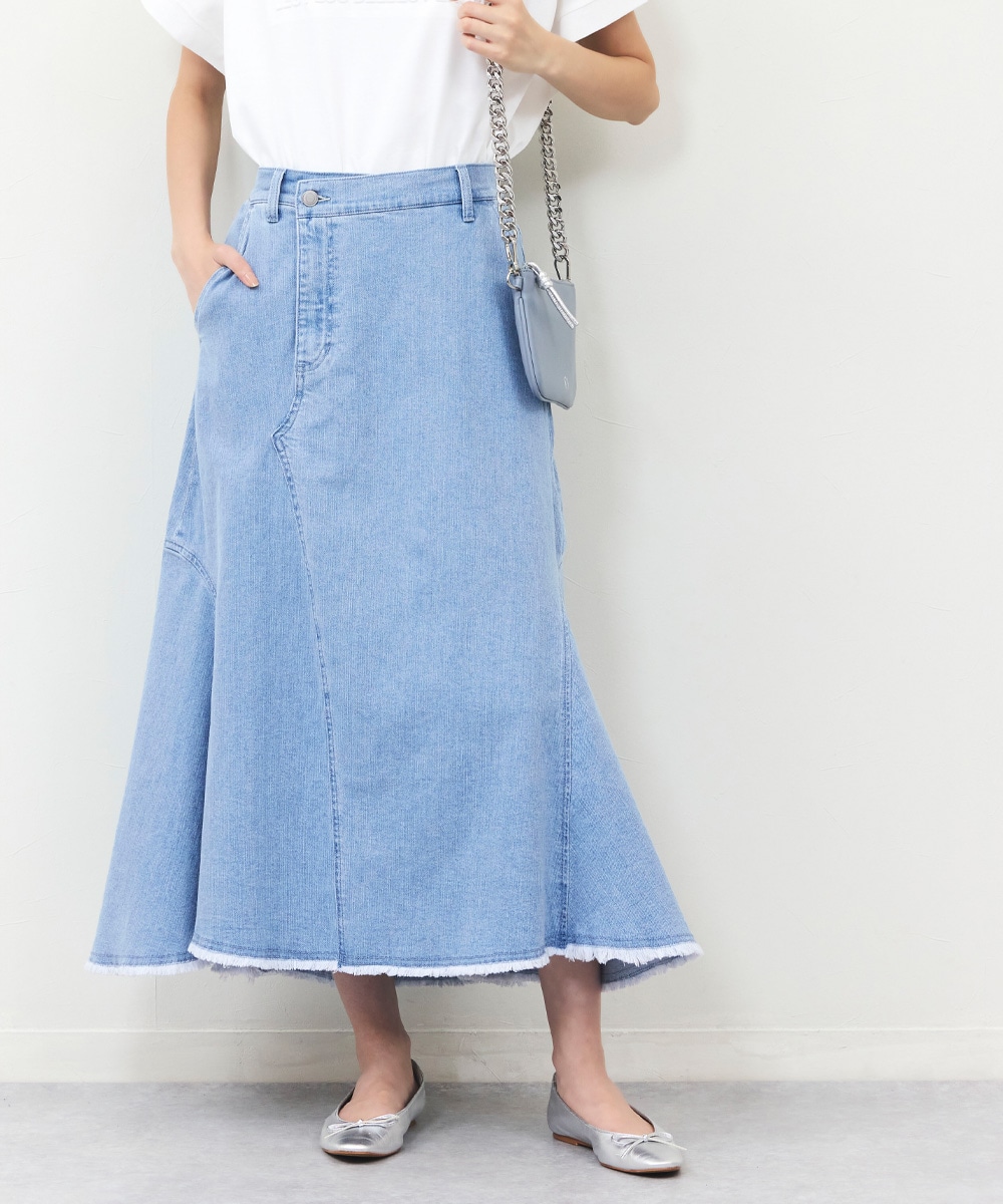 ストレッチデニムスカート