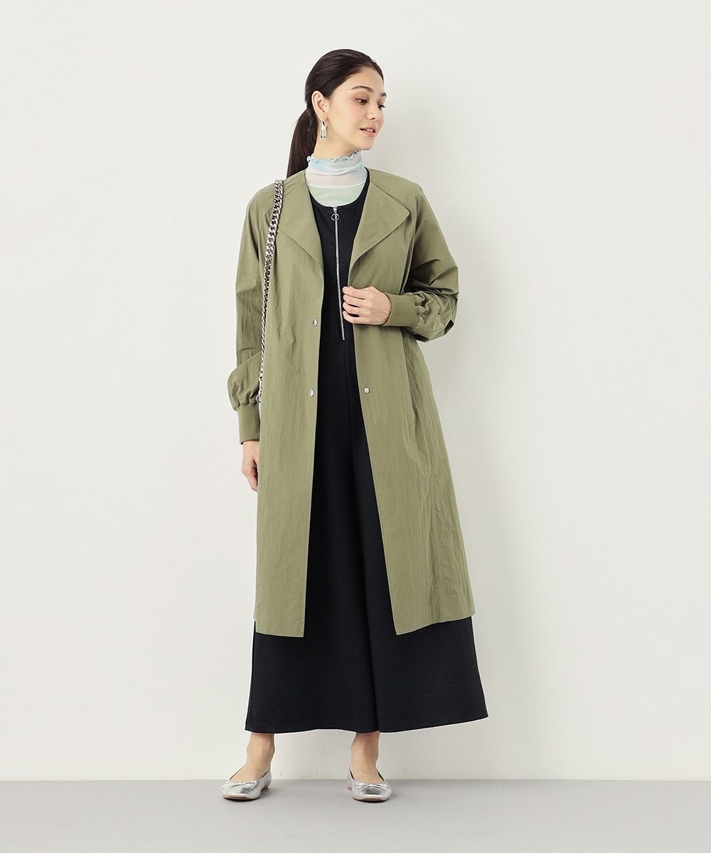 シングル釦コート