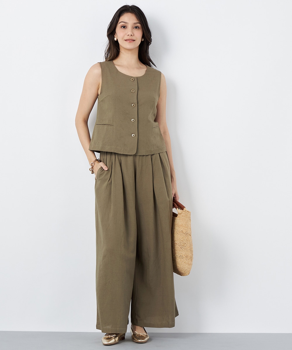 ベスト&ワイドパンツセットアップ